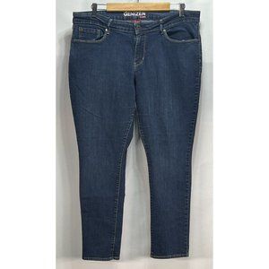 Levi's Denizen Jeans Women's Size 16S Dark Wash Blue Denim Mid Rise Stretch